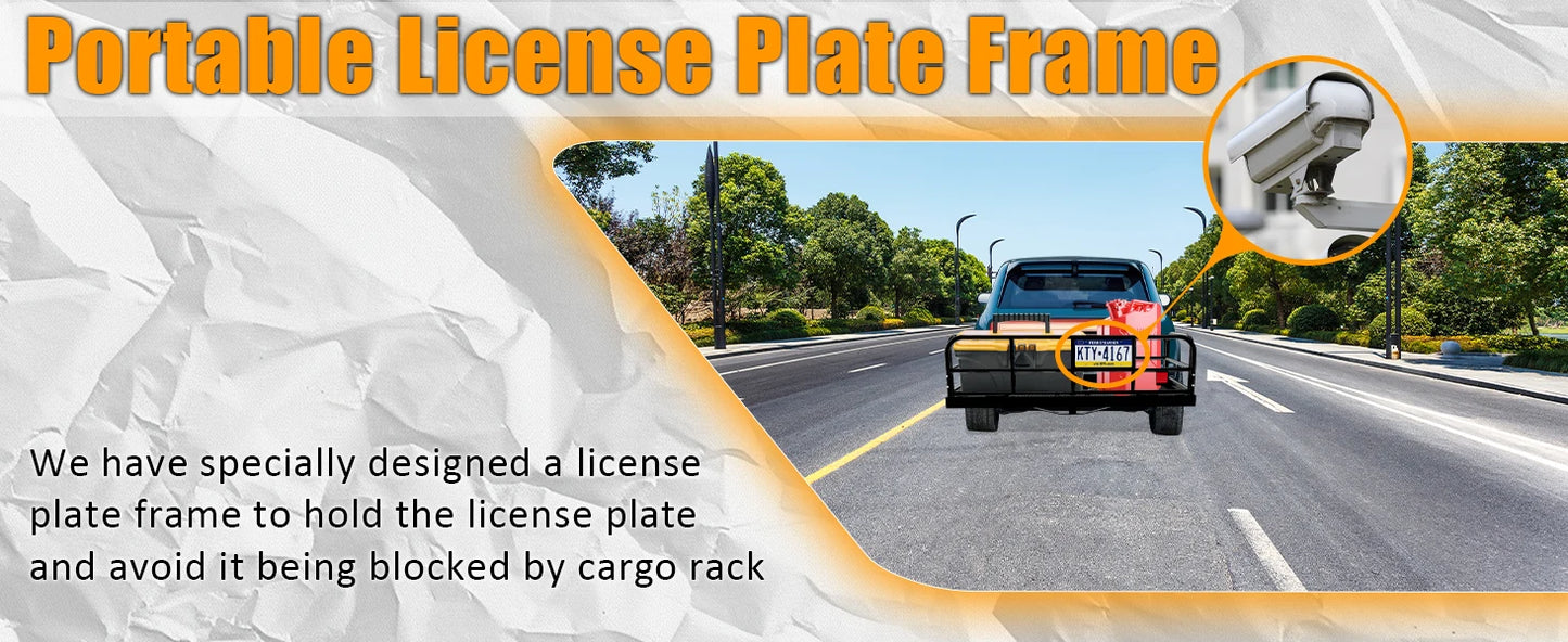 Heavy Duty Trailer Hitch Cargo Carrier Rack 500lbs Waterproof Bag