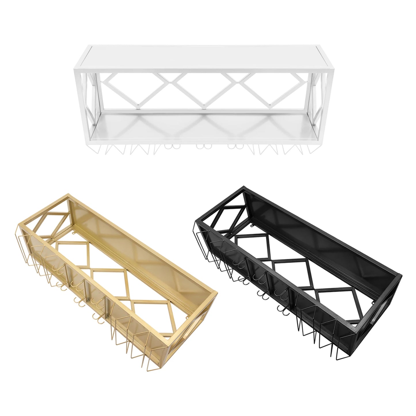 Durable Wall Mounted Wine Rack for Home and Commercial Use