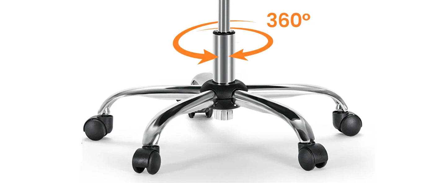 Ljustra Simple Deluxe Armless Office Desk Chair Modern Swivel Chair