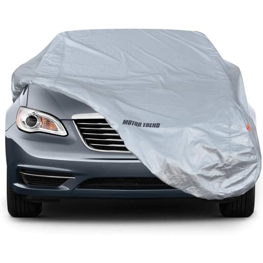 TrueShield Waterproof Car Cover Heavy Duty Fleece Lined Protection XL