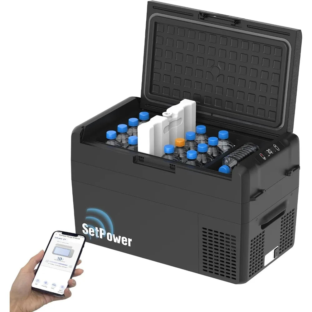 Ljustra RF25 12V Portable Electric Refrigerator Car Cooler 27 Quart