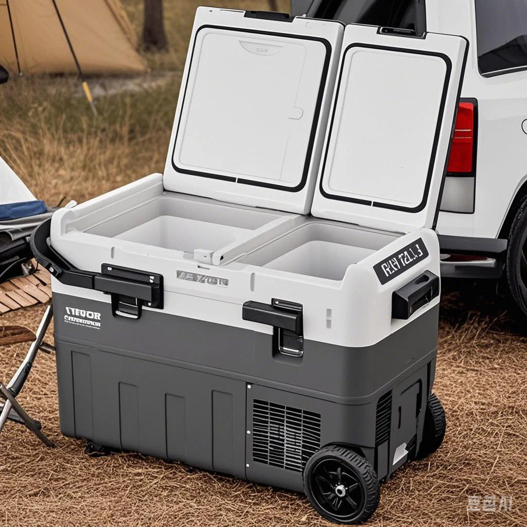 Portable Car Refrigerator Dual Zone Freezer 12V Compressor Cooler