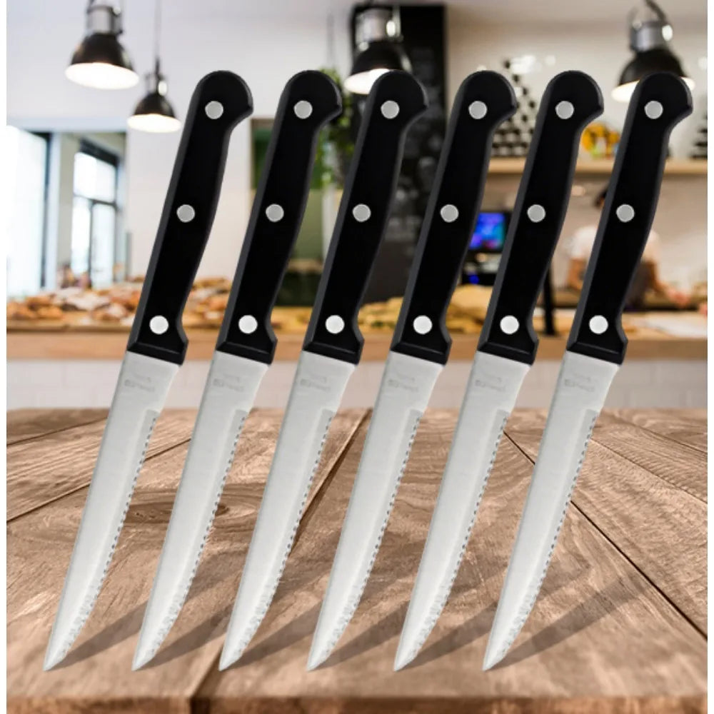 Ljustra 15pcs Chef Knife Set Stainless Steel Kitchen Knife Set with Scissors