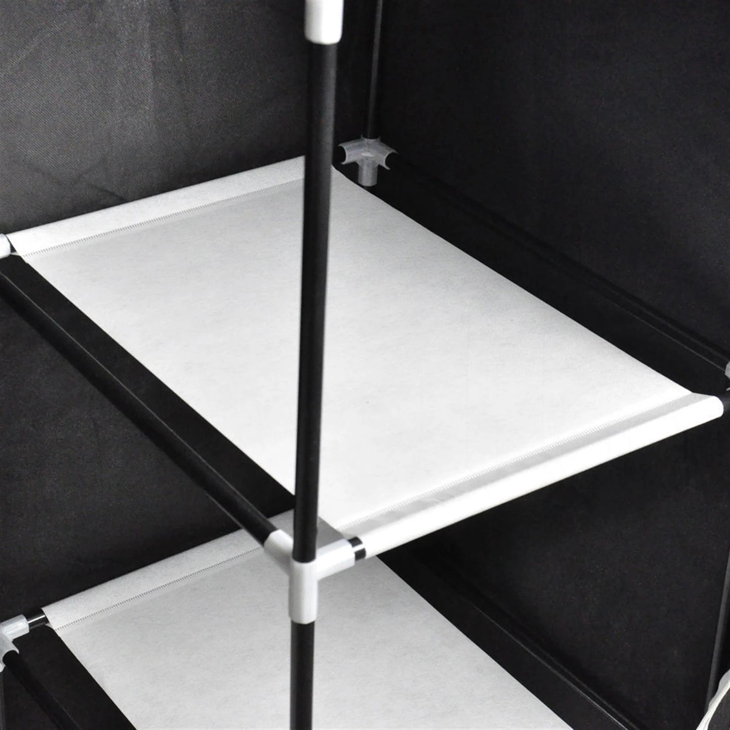 71 Inch Portable Closet Wardrobe Clothes Rack Storage Organizer Shelf