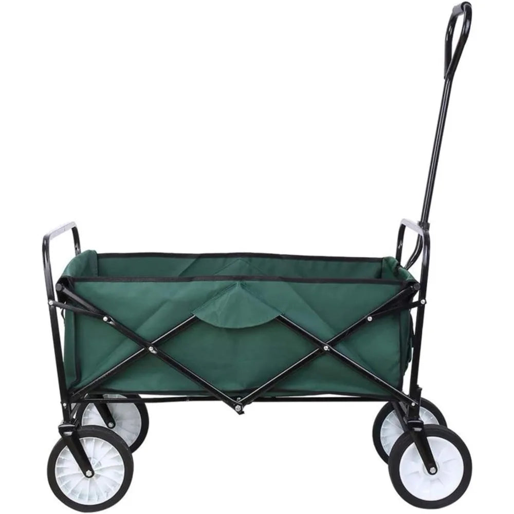 Heavy Duty Collapsible Wagon Folding Shopping Garden Beach Push Cart