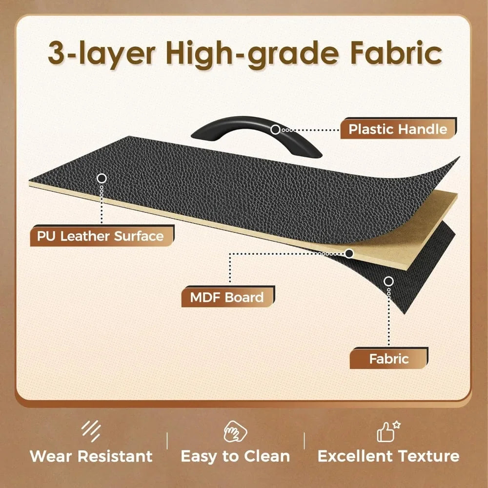 63 Inch TV Stand Dresser with LED Lights Power Outlets 11 Drawers Storage