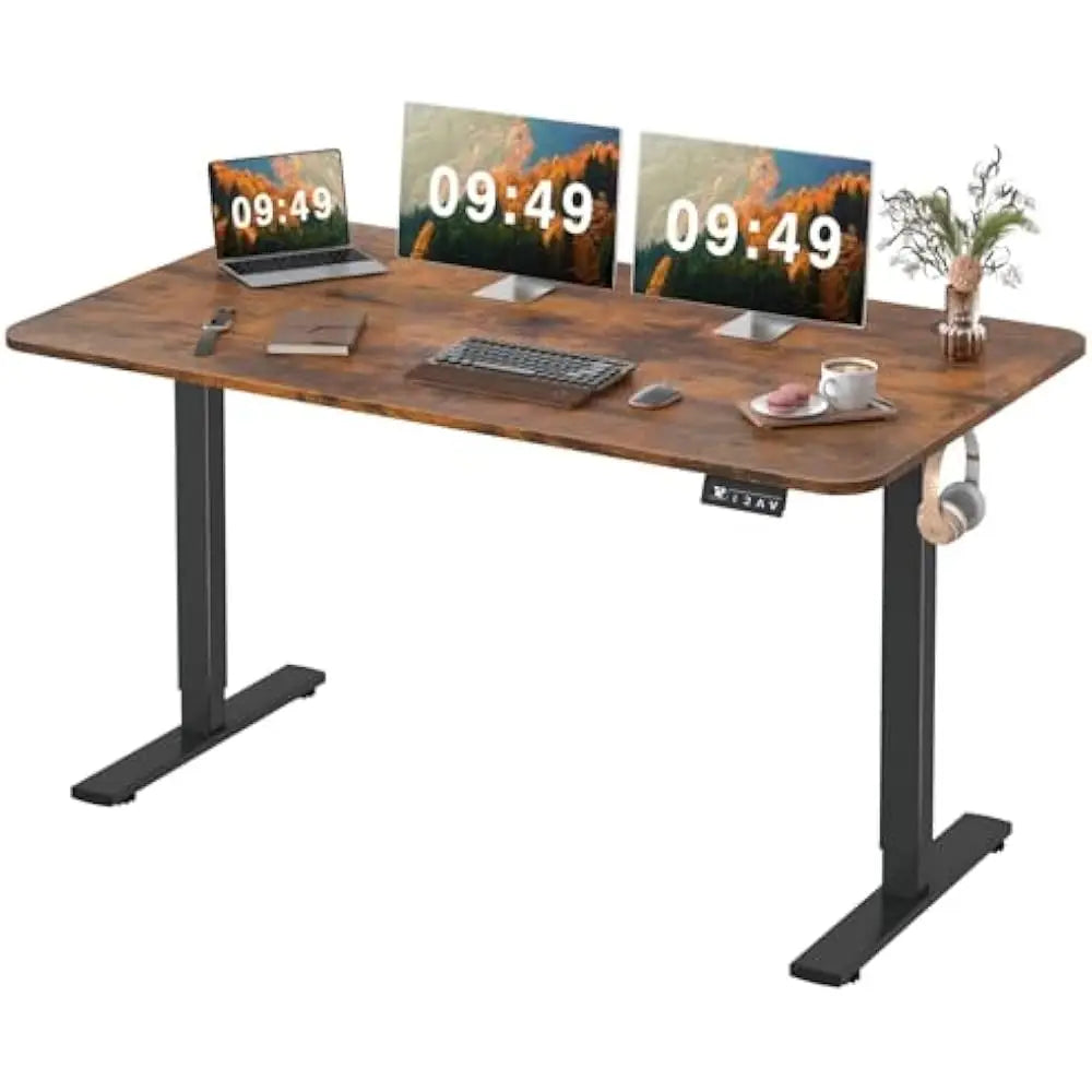 Electric Height Adjustable Desk 55x24 Inches Sit Stand Memory Preset
