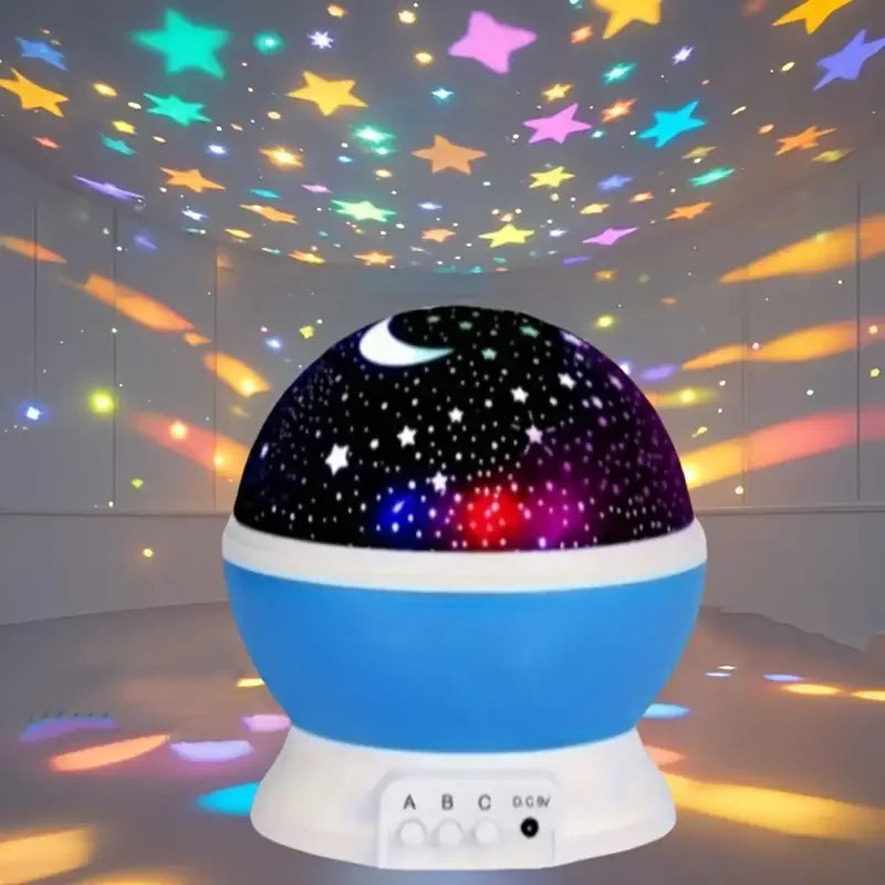 USB Starry Night Light Projector 360° Rotatable 9 Color Modes