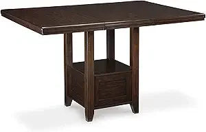 Hallanden Modern Farmhouse Counter Height Dining Table Extension