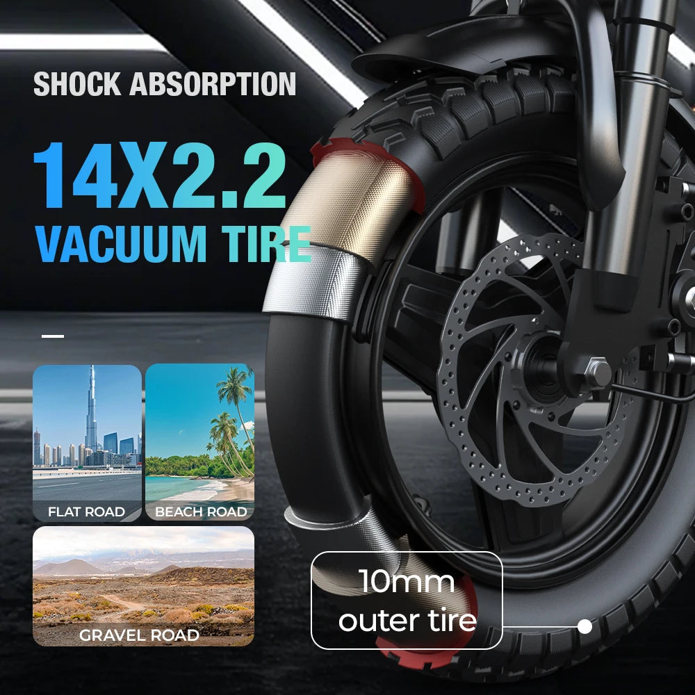 500W Electric Scooter 48V 15Ah Lithium Battery 35km/h Shopping Box