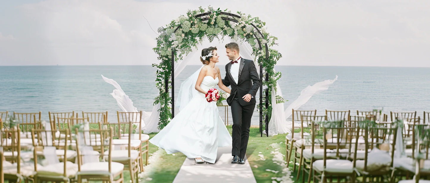 Metal Garden Plant Trellis Wedding Arch Frame for Climbing Plants