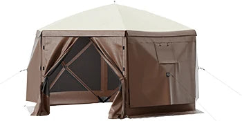 Ljustra Pop-up Camping Gazebo Tent 12' x 12' 10' x 10' Canopy Shelter