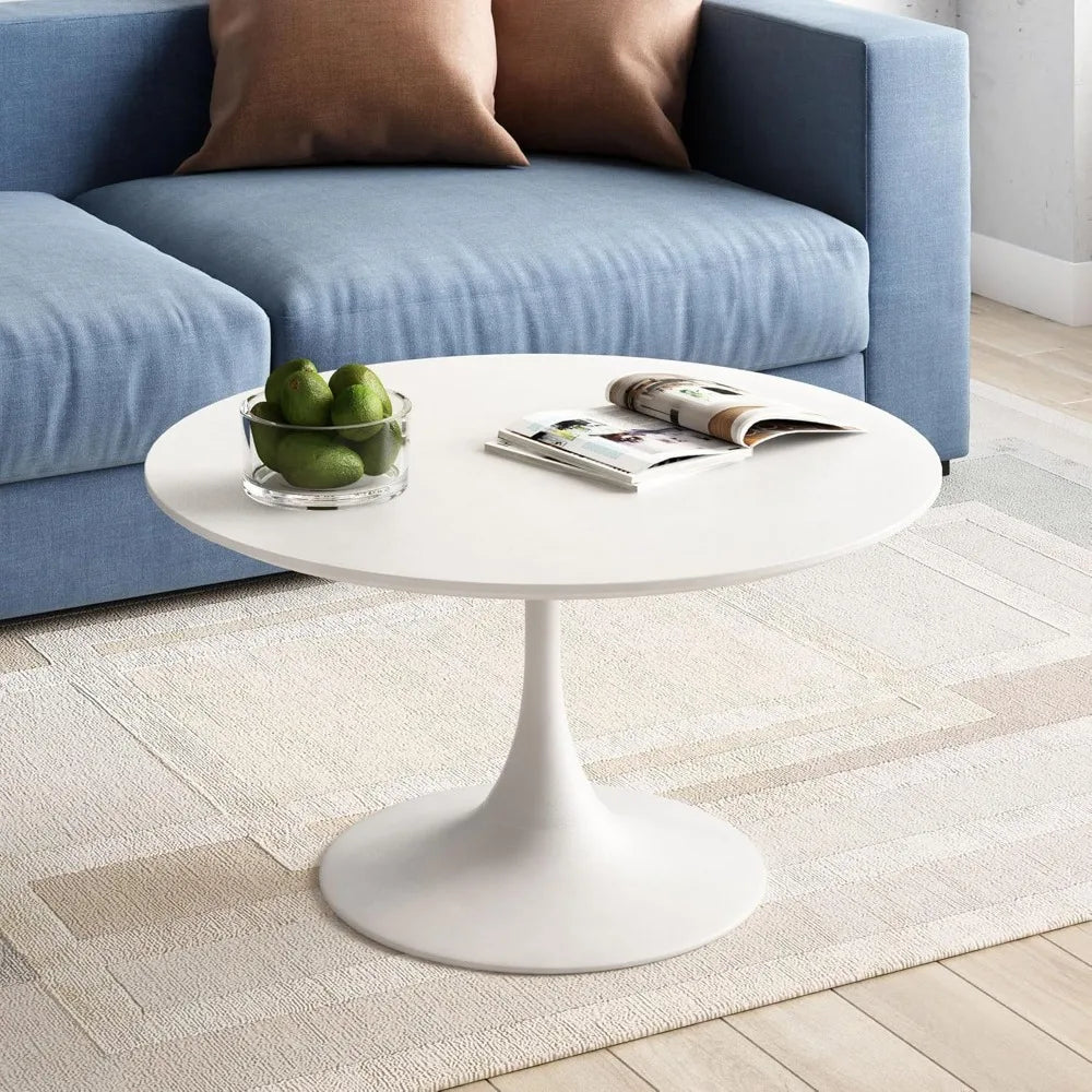 Kurv Café Lux Coffee Table Compact Round Table for Cozy Spaces