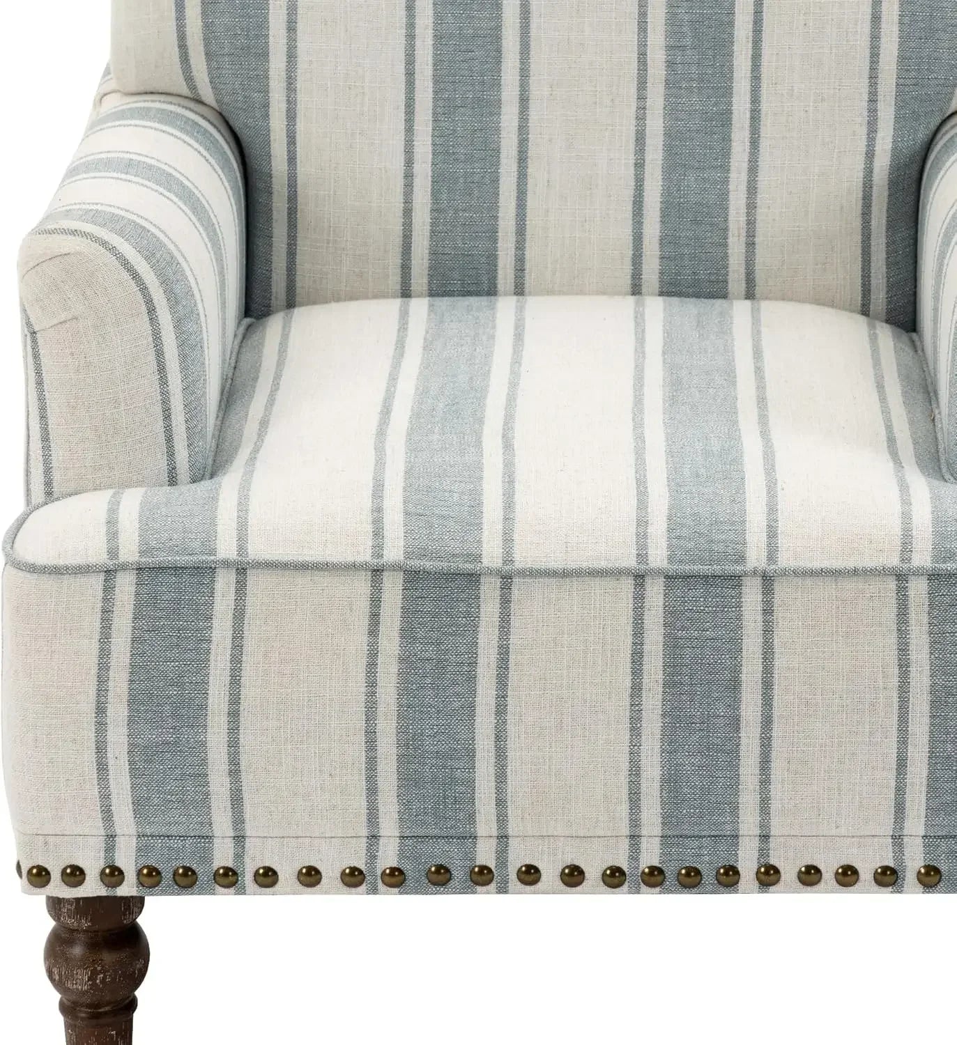 Stripe Accent Chairs Set of 2 Modern Armchair Living Room Furniture