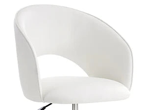 Vanity Chair PU Leather Swivel Accent Chair Adjustable Height Makeup Chair