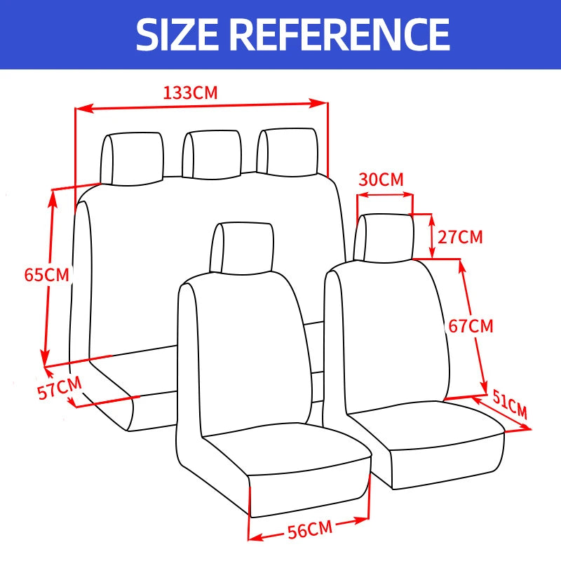 Universal Car Seat Covers Set 2/5PCS for Most Cars Protect Your Seats