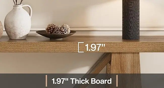 Extra Long Console Table Farmhouse Narrow Sofa Table for Living Room