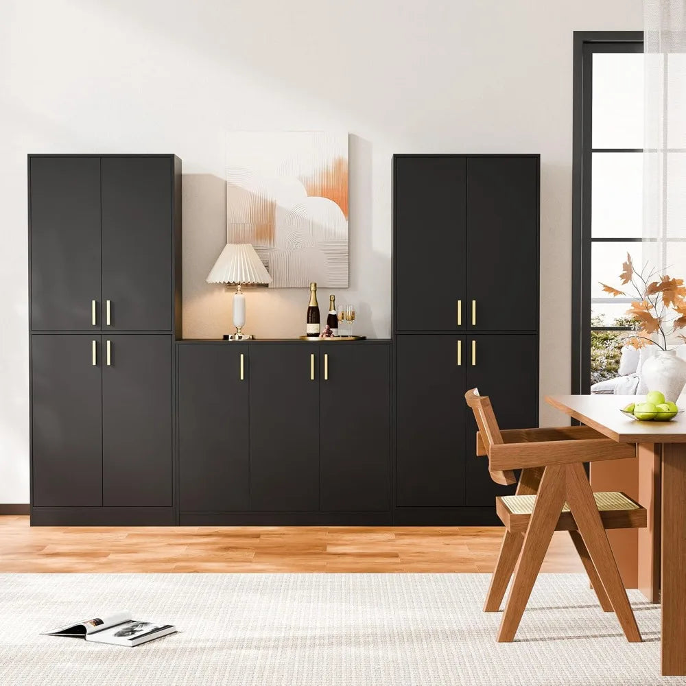 Kitchen Pantry Cabinet 71 Inch Tall Wood Storage Freestanding Cupboard