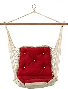 Luxe Indigo Sunbrella Tufted Single Swing Indoor Outdoor 300 LB Capacity