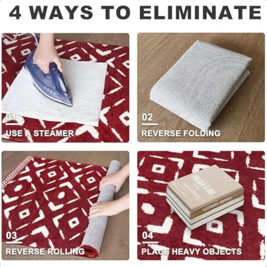 Kitchen Runner Rug Washable Soft Non Slip Christmas Hallway Distressed