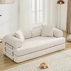 Ljustra Convertible Folding Sofa Bed Modular Floor Couch with Pillows