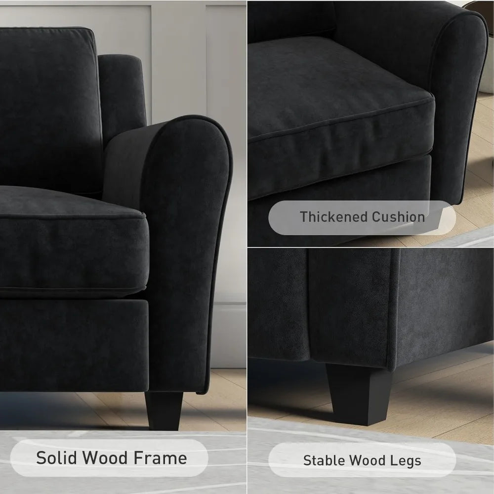 Modern 3 Seater Sofa Couch for Living Room Apartment Office