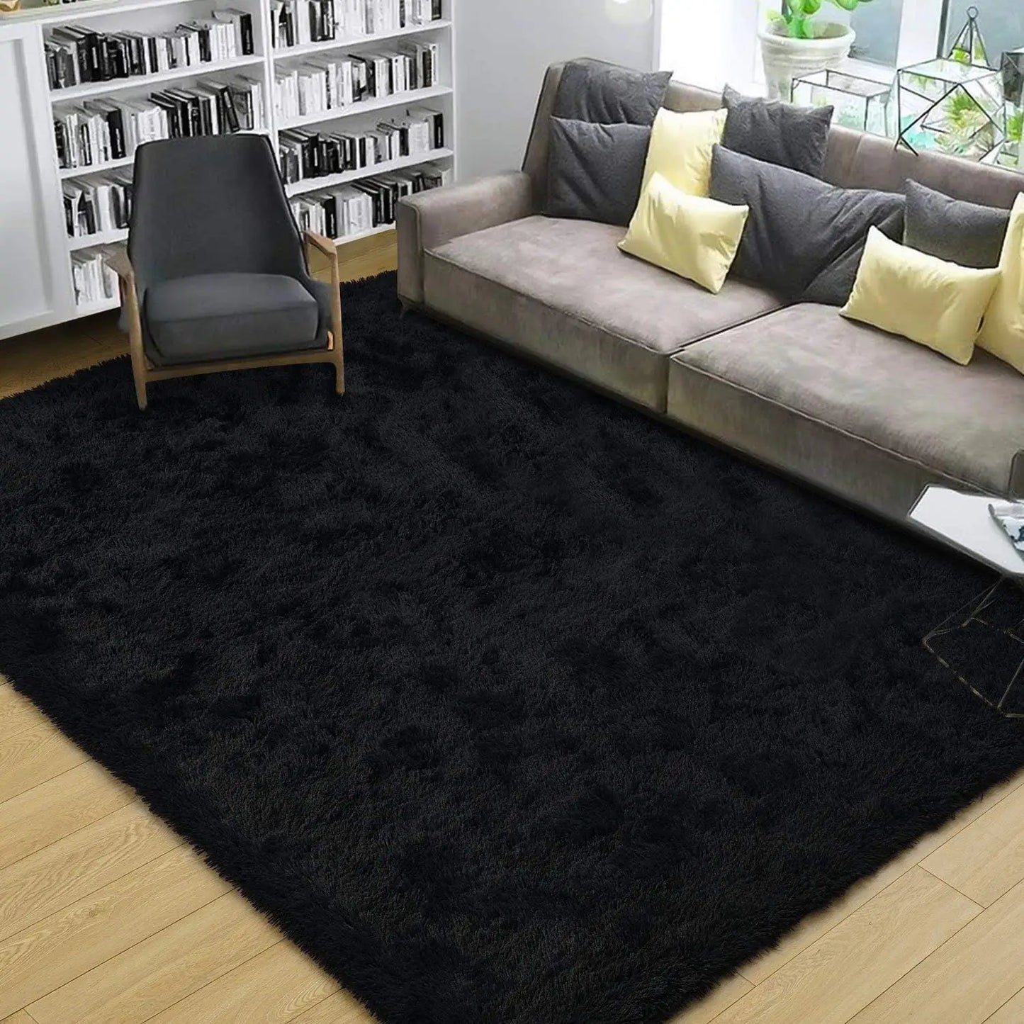 Fluffy Area Rugs for Bedroom Living Room Soft Fuzzy Non Slip Carpet