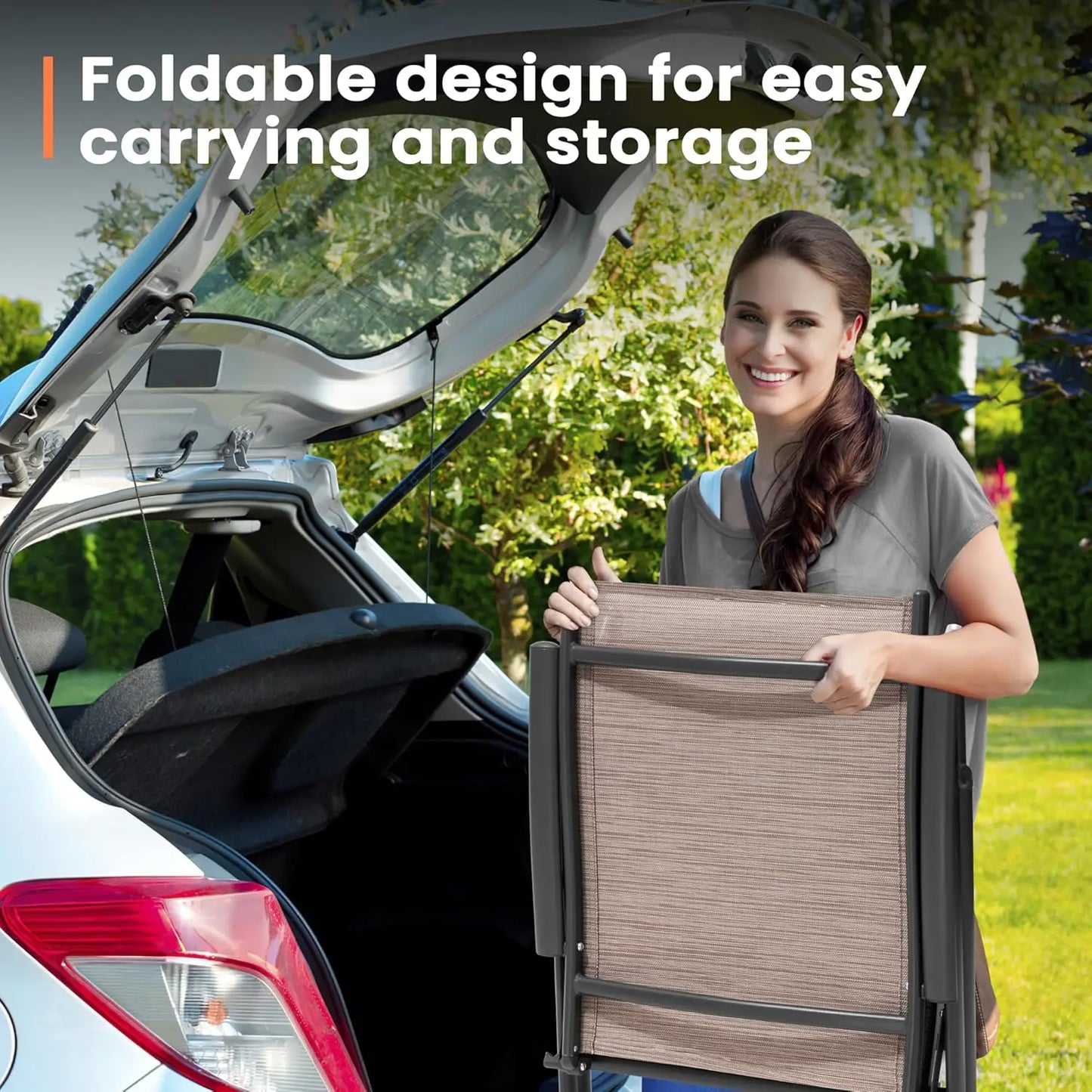 Outdoor Chaise Lounge Set of 2 Aluminum Pool Lounge Chairs Adjustable