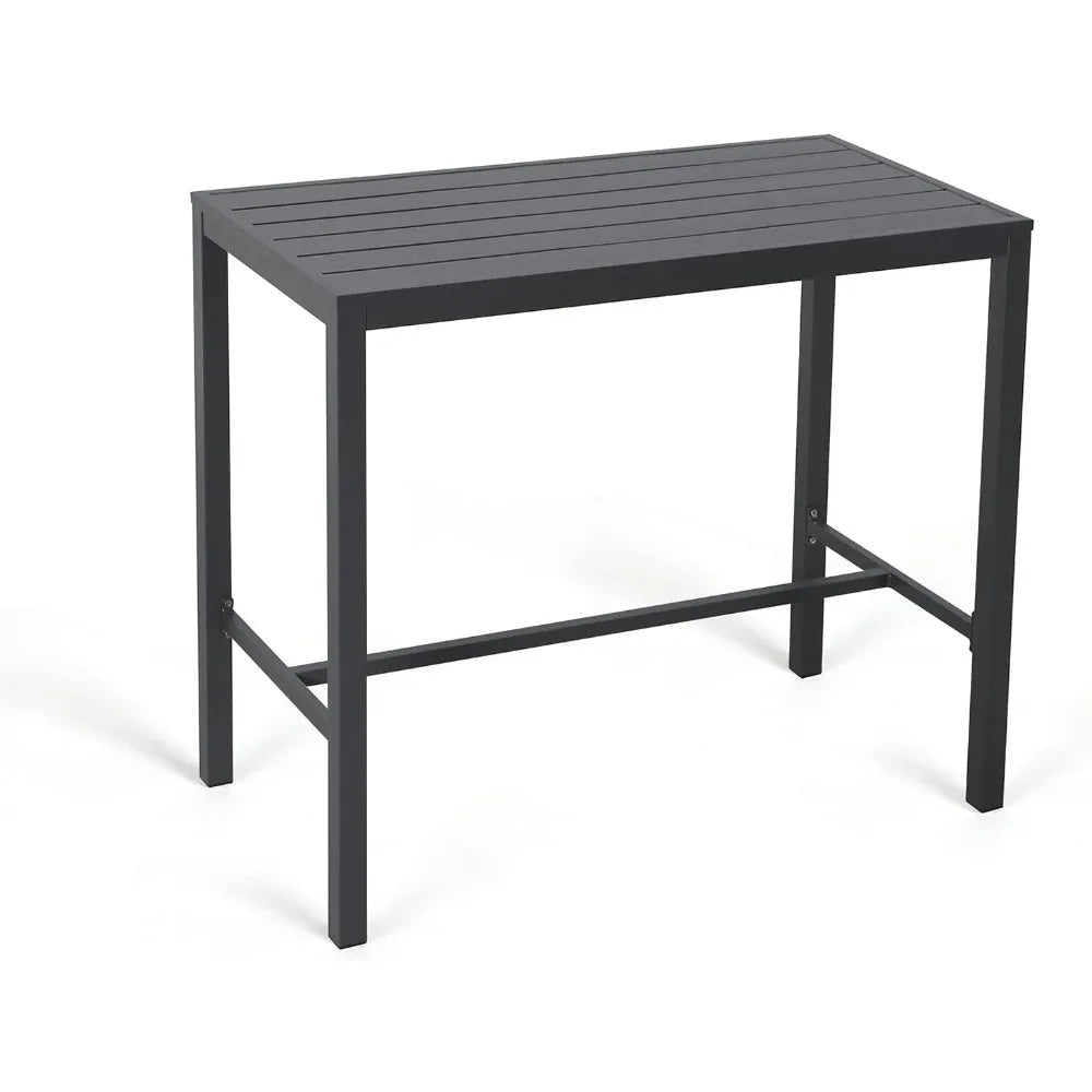 Ljustra Bar Table High Top Aluminum Frame Indoor Outdoor Pub Table