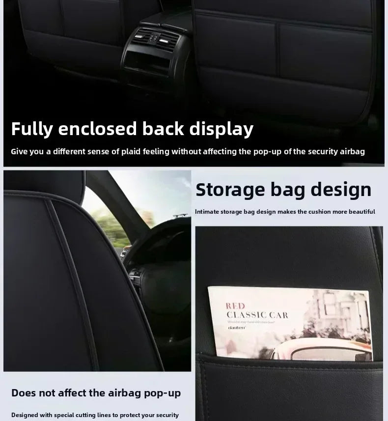 Kia K5 2025 Waterproof Wear-Resistant Leather Car Seat Covers 4 Seasons