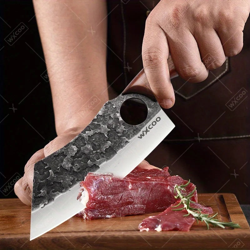 Professional Stainless Steel Kitchen Knife Set Butcher Cleaver Paring Knife