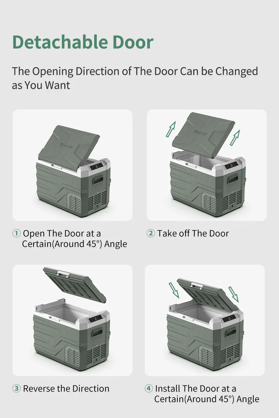 Ljustra Portable Car Refrigerator 25L 35L 45L 12V Compressor Freezer