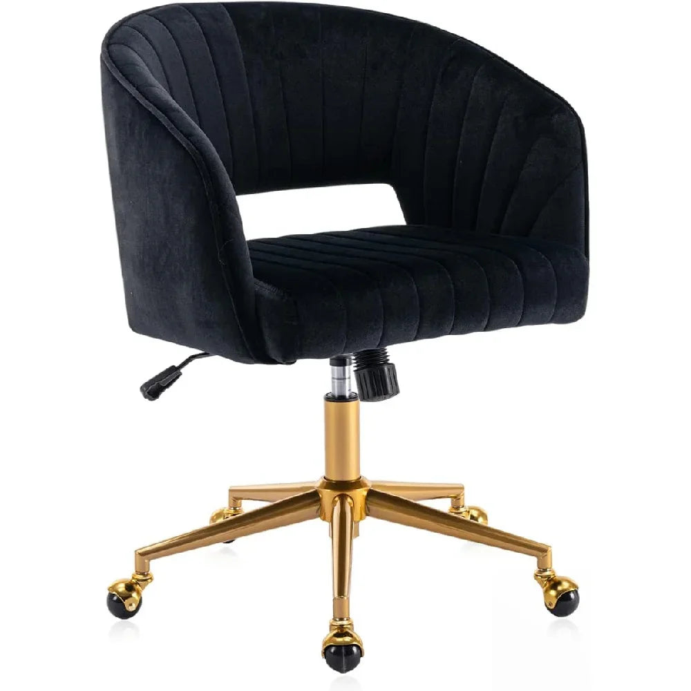 Modern Adjustable Office Desk Chair Swivel Vanity Chair with Wheels