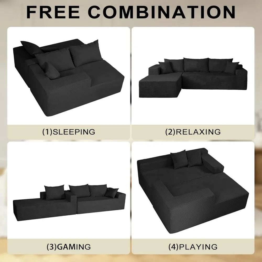 Ljustra Cloud Sectional Couch L-Shape Modern Modular Sofa