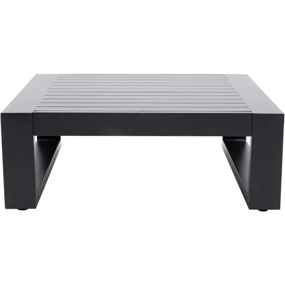 Ljustra Outdoor Square Aluminum Side Table for Patio Bistro Coffee Use