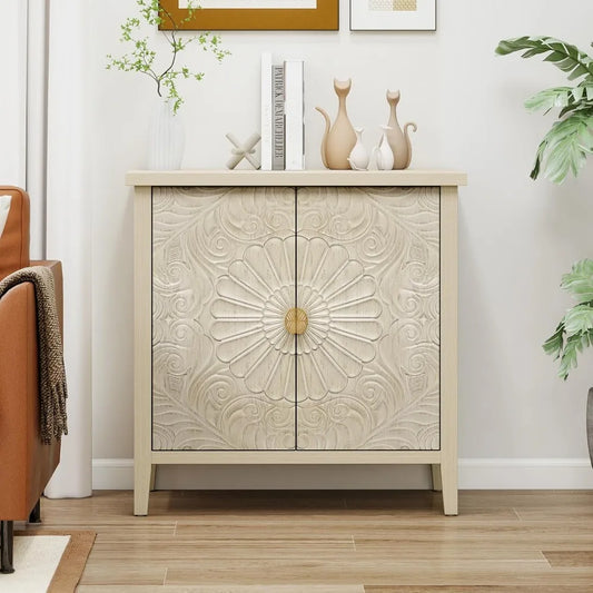 Sideboard Buffet Cabinet with Adjustable Shelves and 2 Doors for Home