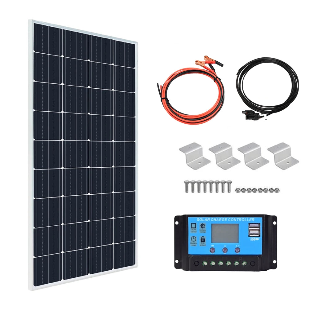 Ljustra Glass Rigid Solar Panel 18V 200W 400W Monocrystalline Waterproof