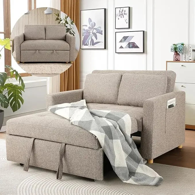 Ljustra Convertible Sofa Bed 3-in-1 Sleeper Loveseat Futon Couch