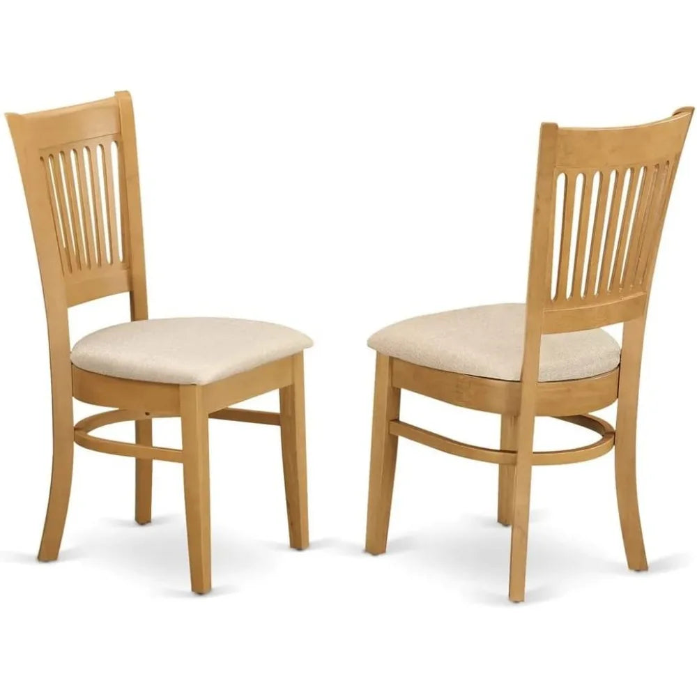 Ljustra 7 Piece Dining Table Set Rectangular Wooden Table 6 Chairs