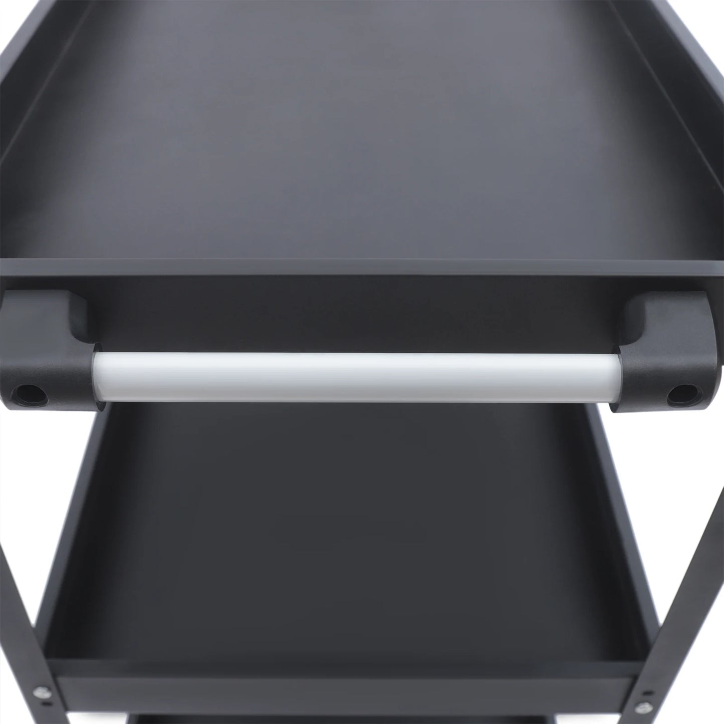 Black 3-Tier Heavy Duty Rolling Tool Cart Utility Organizer Trolley