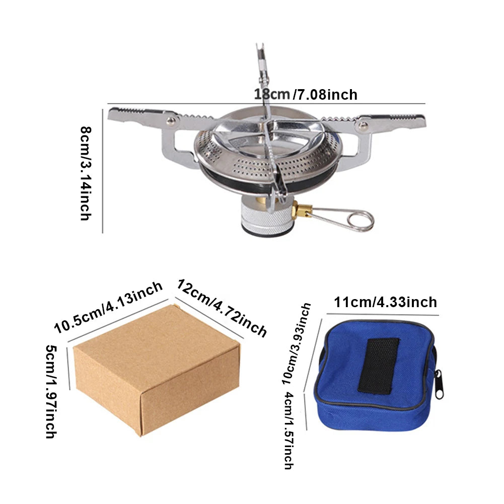 Portable Outdoor Camping Gas Stove Lightweight Adjustable Flame Hiking