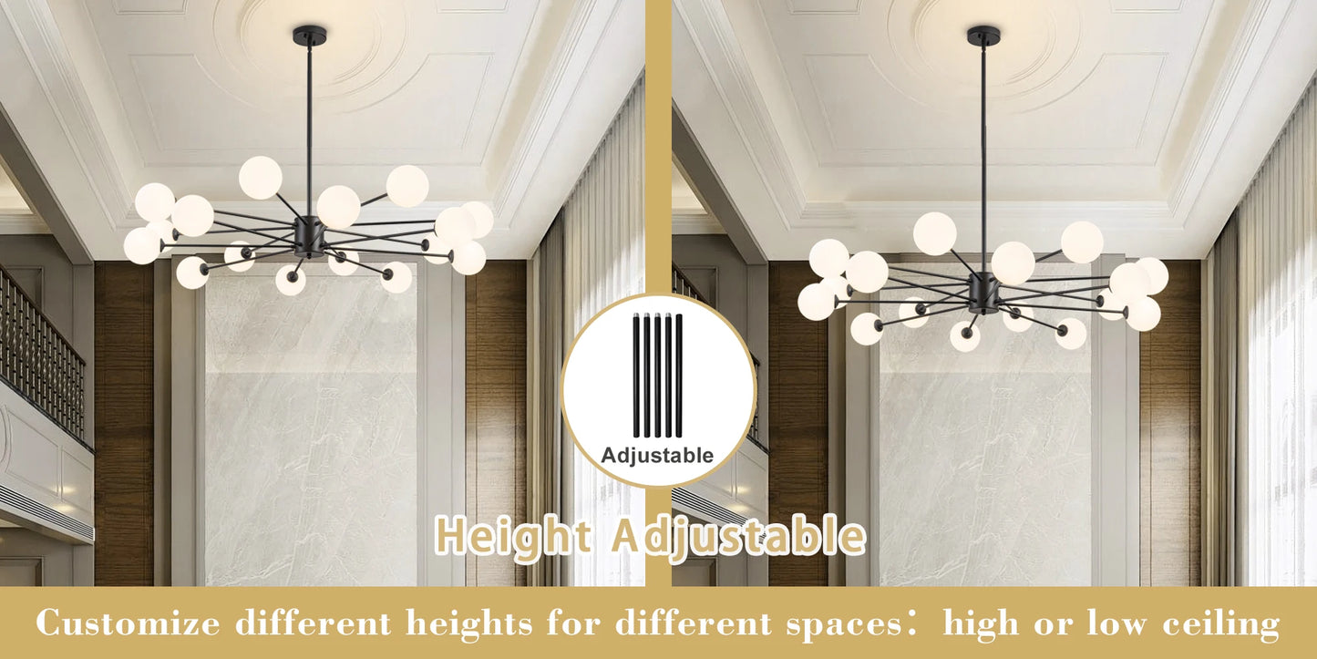 8/12/16 Light Sputnik Chandelier Mid Century Modern Kitchen Lighting