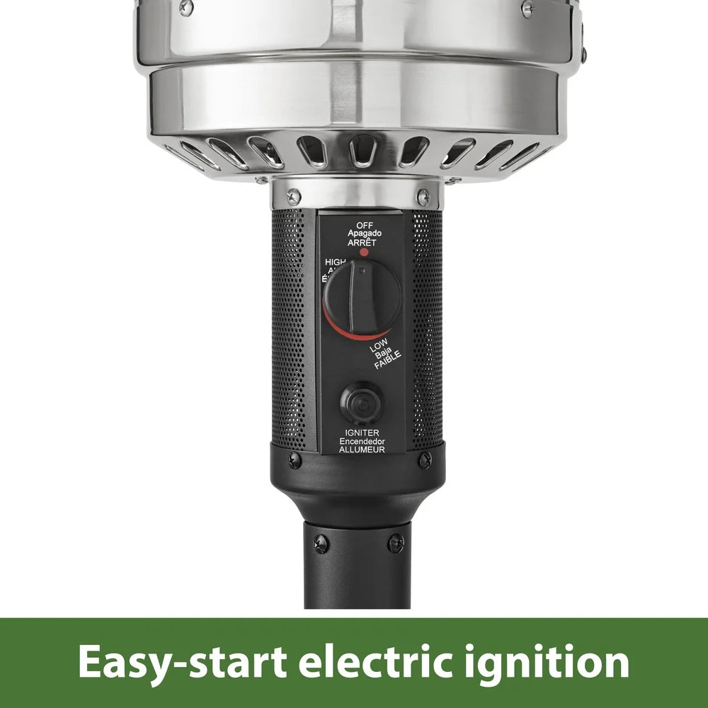 Ljustra Outdoor Propane Gas Patio Heater 48000 BTU Freestanding Metal