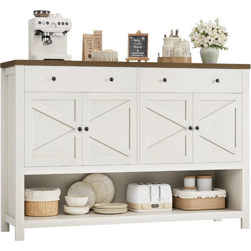 55 Inch Buffet Sideboard Storage Cabinet Kitchen Living Room Bar