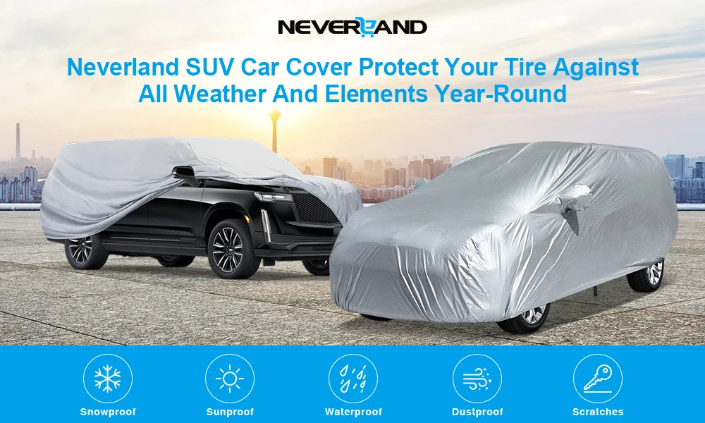 Universal SUV Sedan Full Car Cover Waterproof UV Snow Dust Protection
