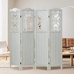 Boho 6 Panel Room Divider Modern Folding Privacy Screen Partition
