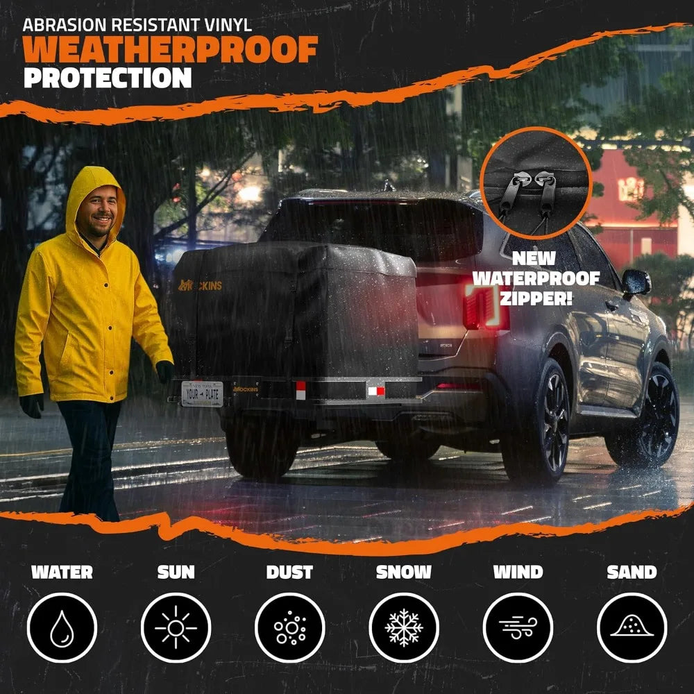 40x40 Extra Deep Square Cargo Carrier with Waterproof Bag 500 lbs Capacity