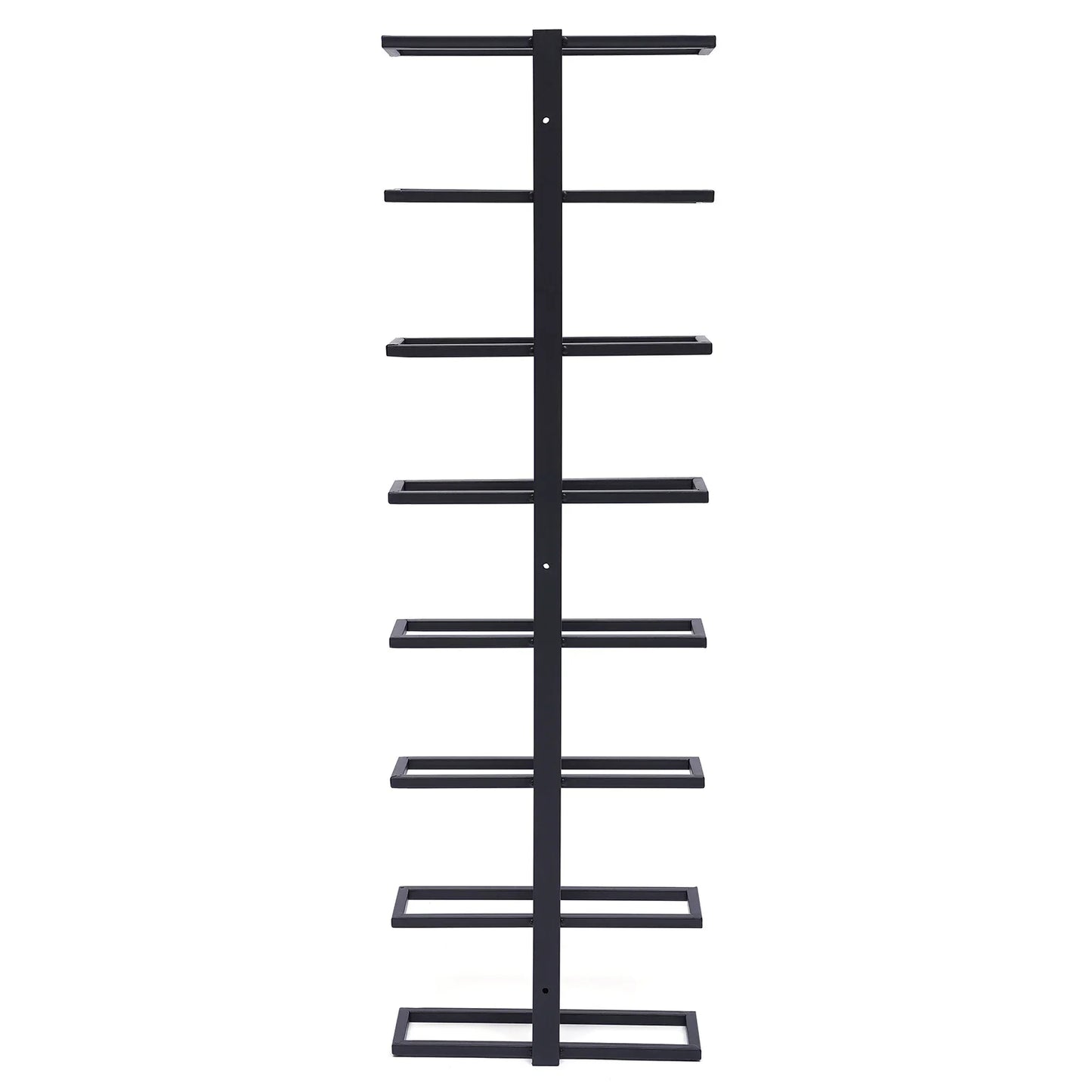 Stylish Wall-Mounted Iron Wine Rack for 8 Bottles Convenient Storage