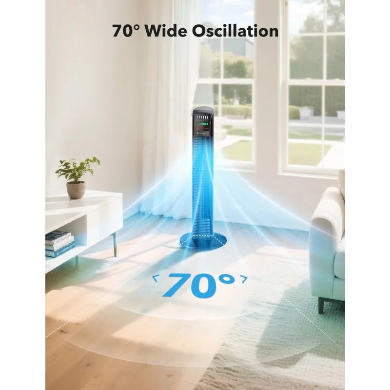 Ljustra Tower Fan for Home 36 inch Oscillating Remote Control Quiet Fan