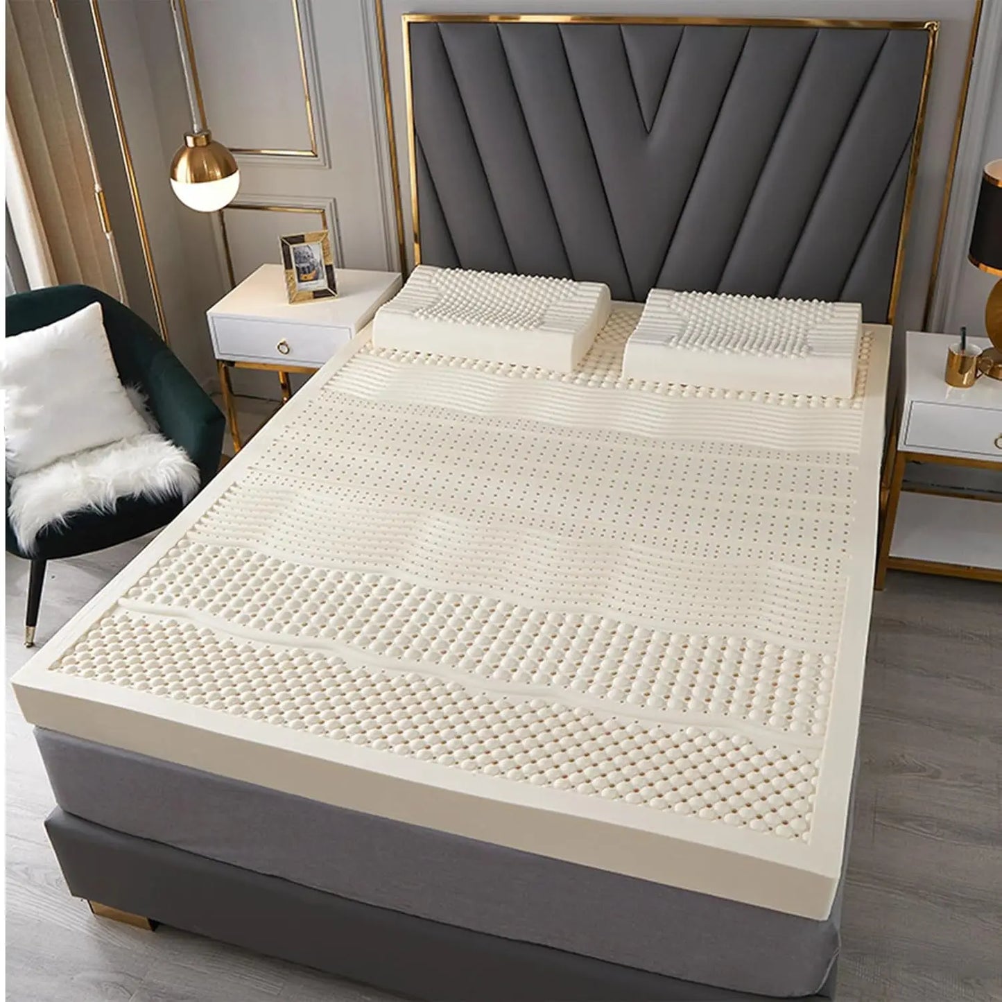 Ljustra 100 Natural Latex Mattress Honeycomb Pore Ventilation Comfort